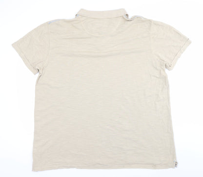 Mantaray Men's Beige 3XL Polo Shirt 100% Cotton Casual Summer