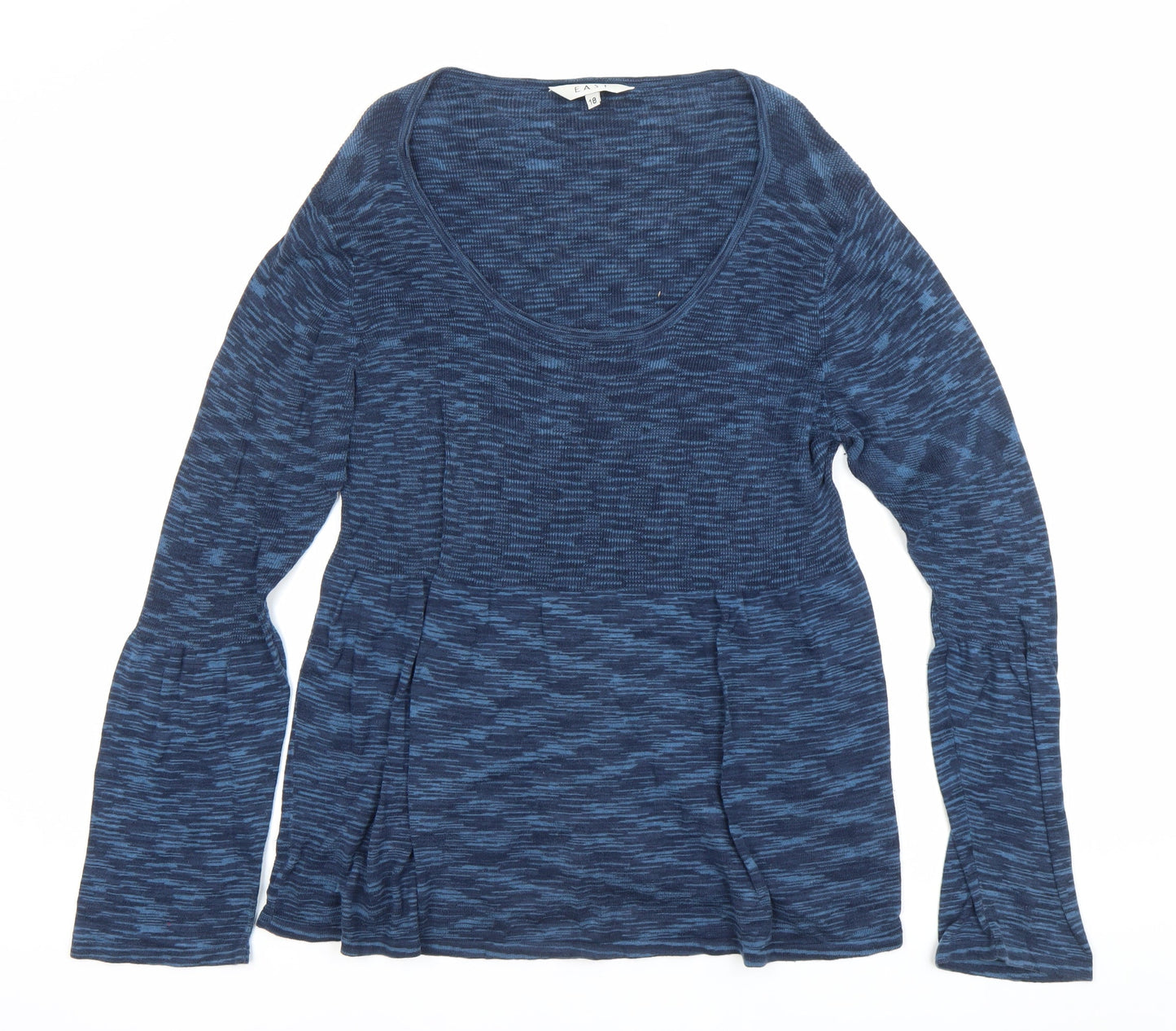 Womens UK Size 18 EAST Blue Tunic Blouse