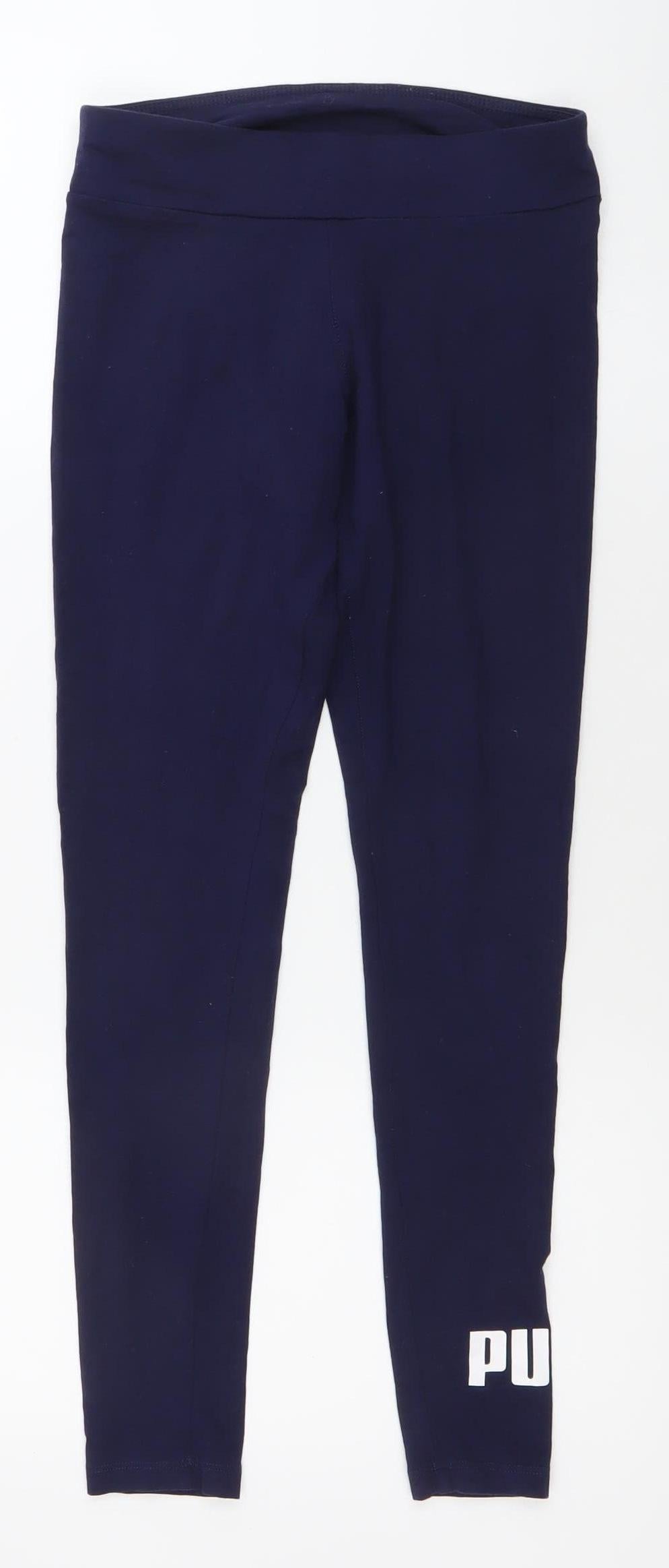 Puma Womens Blue XS Slim Fit Activewear Leggings