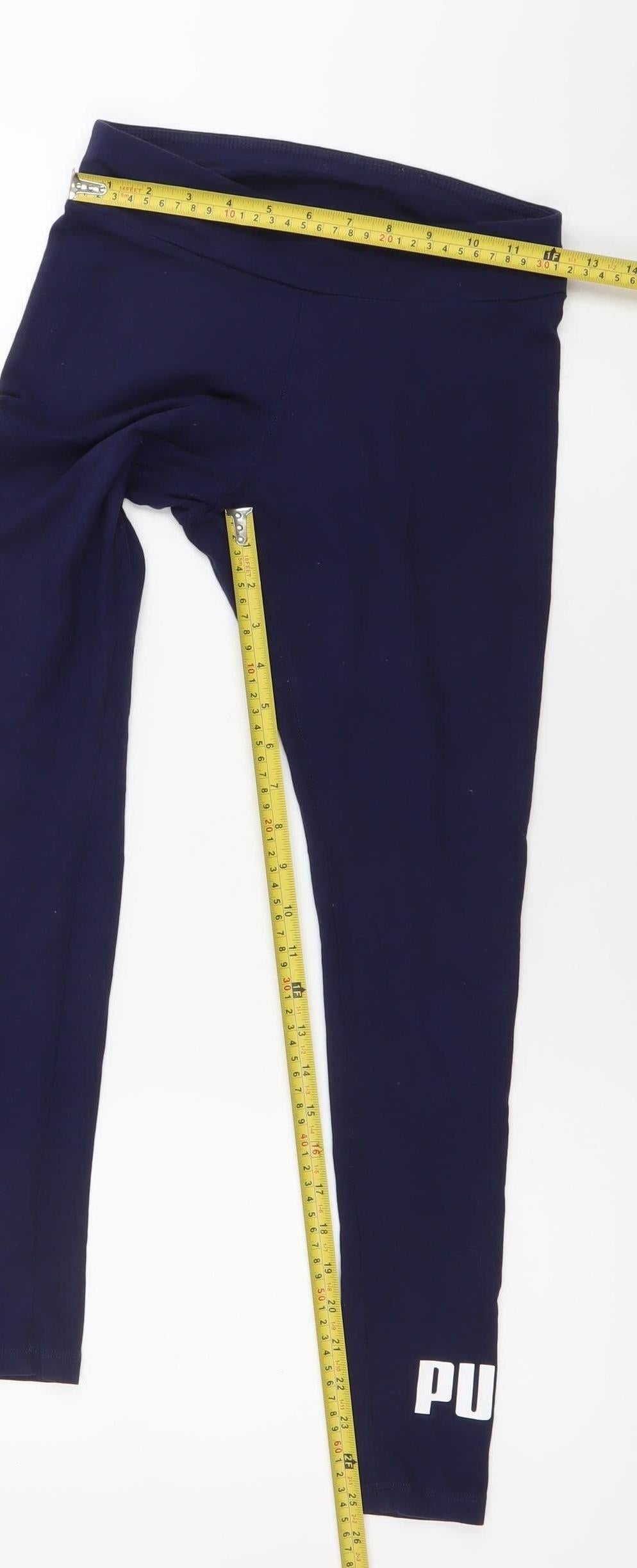 Puma Womens Blue XS Slim Fit Activewear Leggings