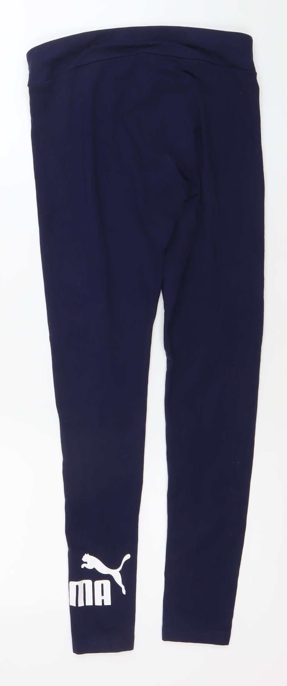 Puma Womens Blue XS Slim Fit Activewear Leggings