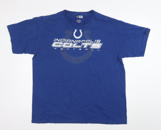 NFL Team Apparel Men’s Blue Indianapolis Colts T-Shirt L Sportswear