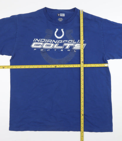 NFL Team Apparel Men’s Blue Indianapolis Colts T-Shirt L Sportswear