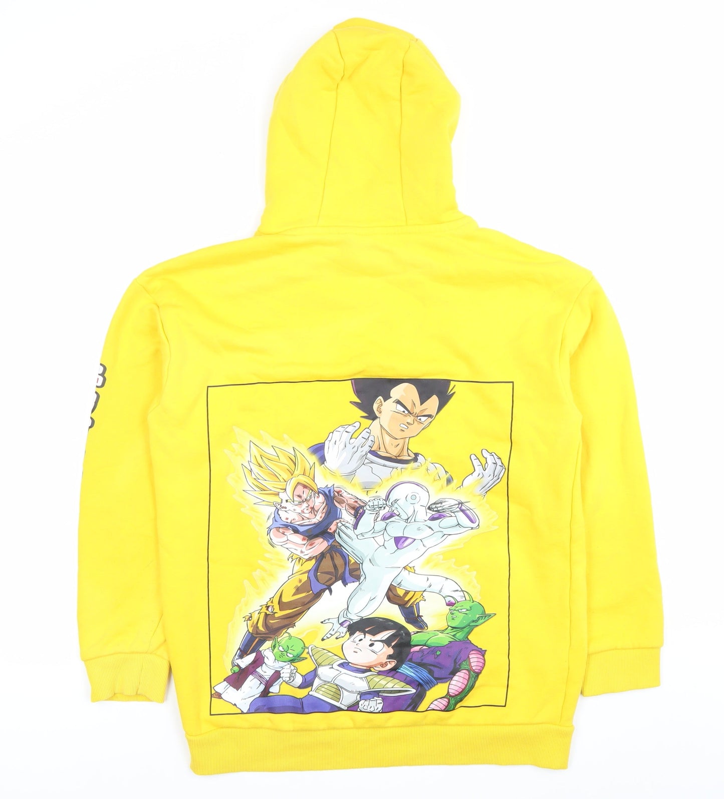 Dragon Ball Z Boys Yellow Pullover Hoodie 14-15 Years Anime Graphic Print