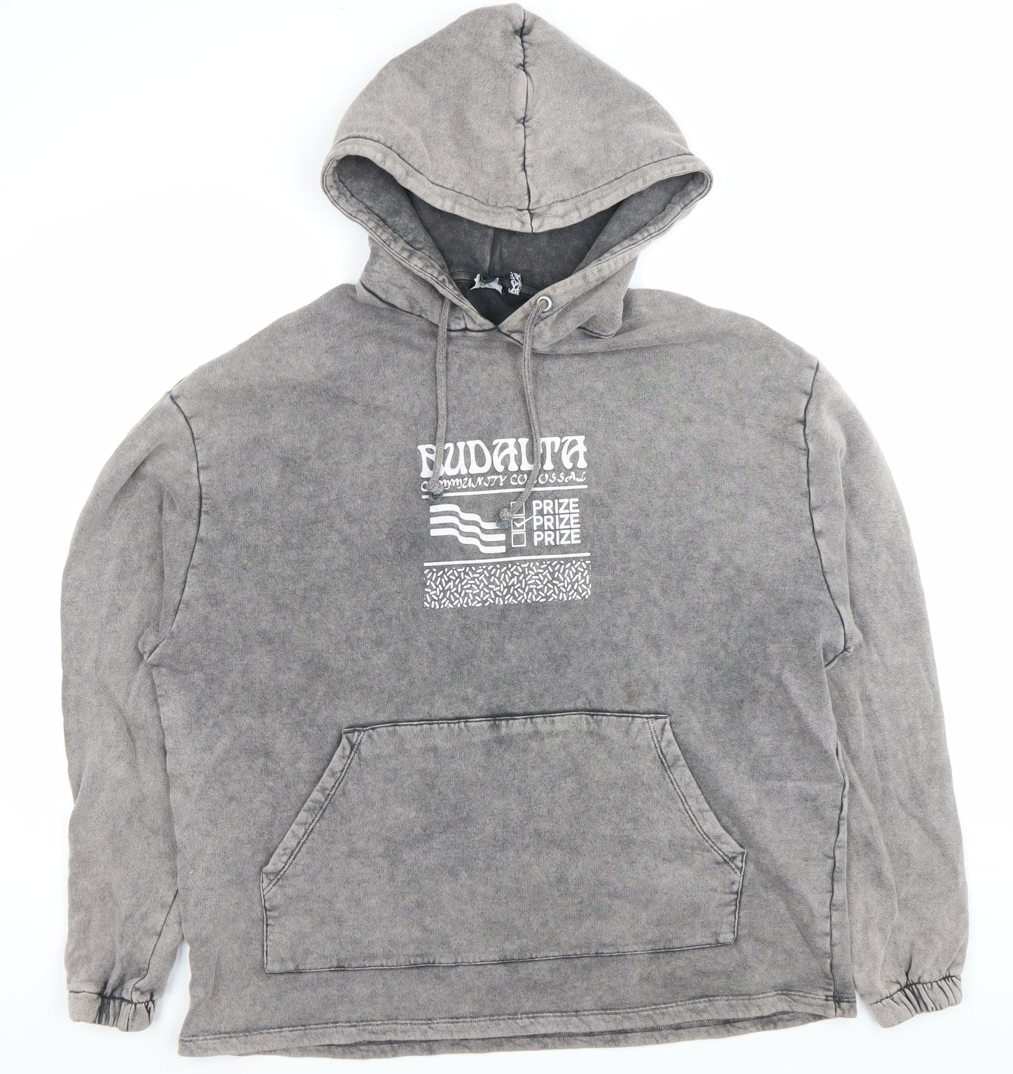 Mens UK Size M ASOS DESIGN Grey Pullover Hoodie