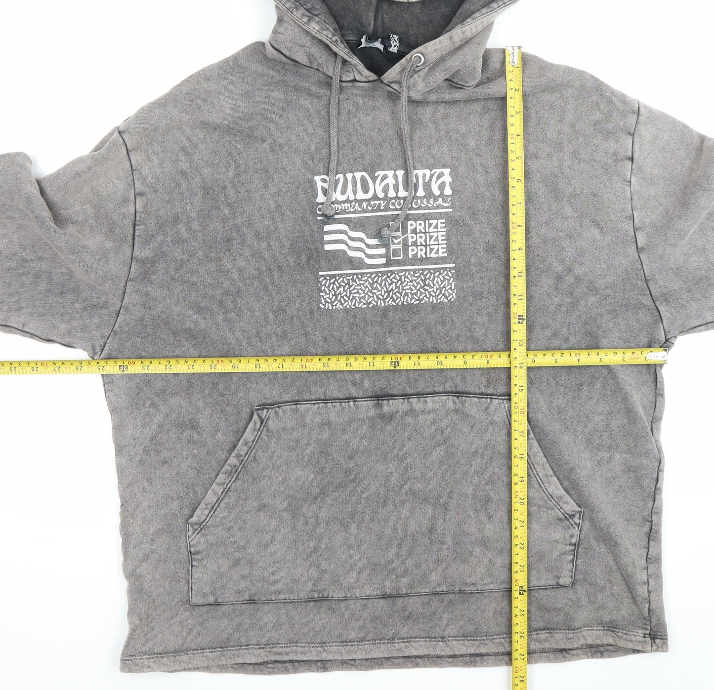 Mens UK Size M ASOS DESIGN Grey Pullover Hoodie