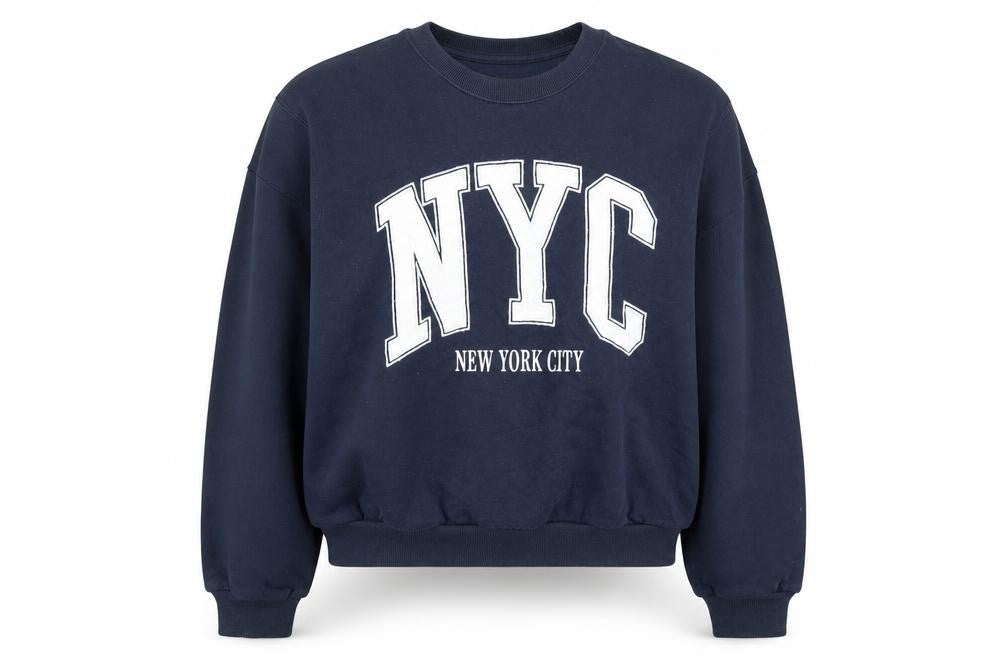 Womens UK Size XS Hollister Blue Pullover Sweatshirt