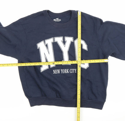 Hollister Women’s Blue NYC Sweatshirt XS Pullover Crew Neck
