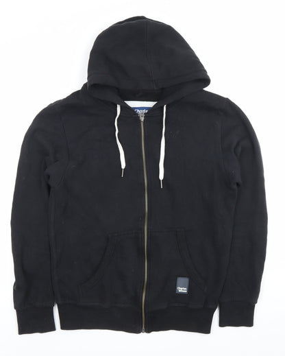 Mens UK Size S Charles Wilson Black Full Zip Hoodie