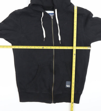 Mens UK Size S Charles Wilson Black Full Zip Hoodie
