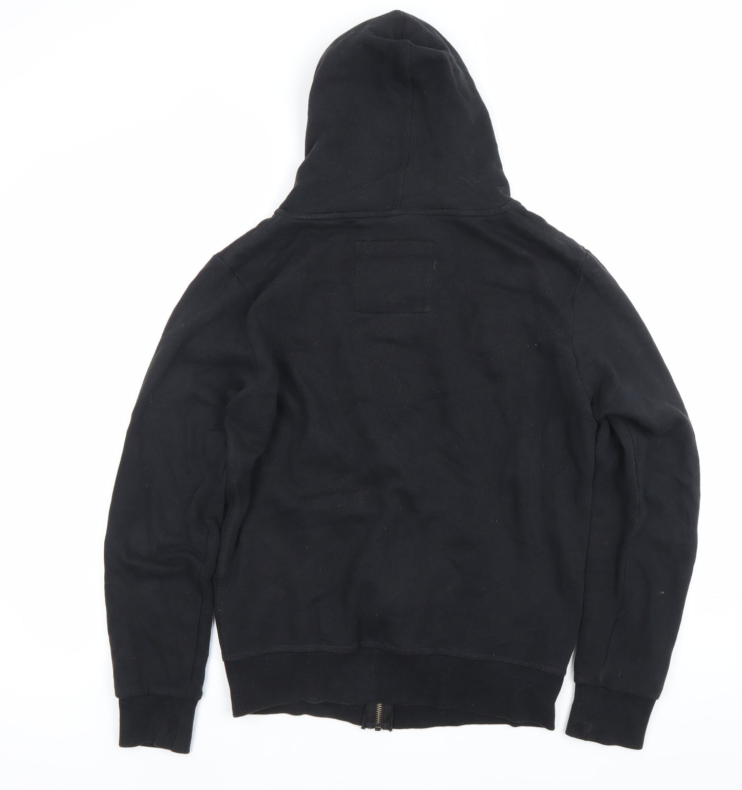 Mens UK Size S Charles Wilson Black Full Zip Hoodie