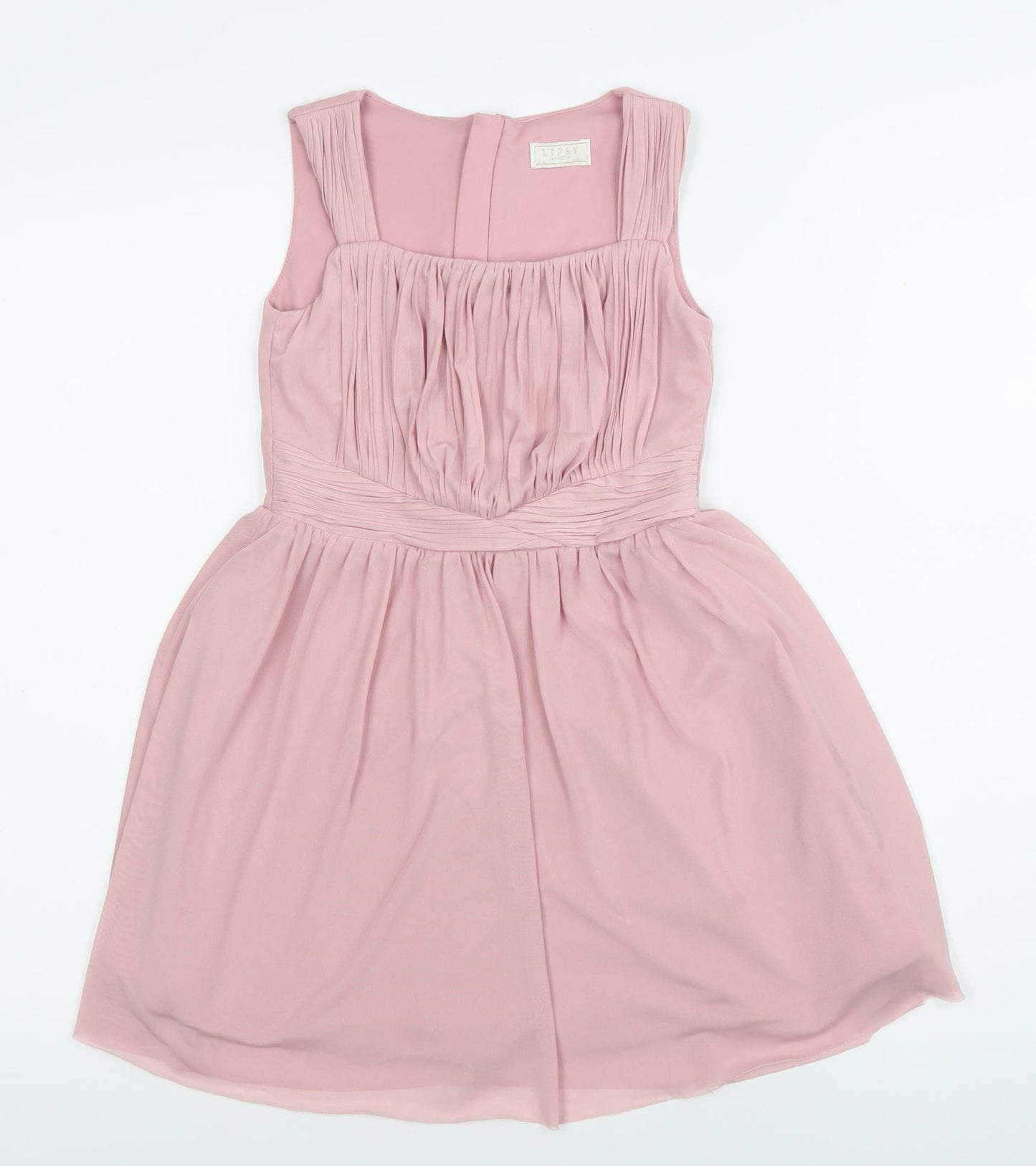 Lipsy London Girls Pink Sleeveless Fit & Flare Party Dress Age 7 Years