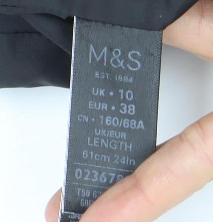 Marks and Spencer Womens Checked Tweed Pencil Skirt Size 10 Lined