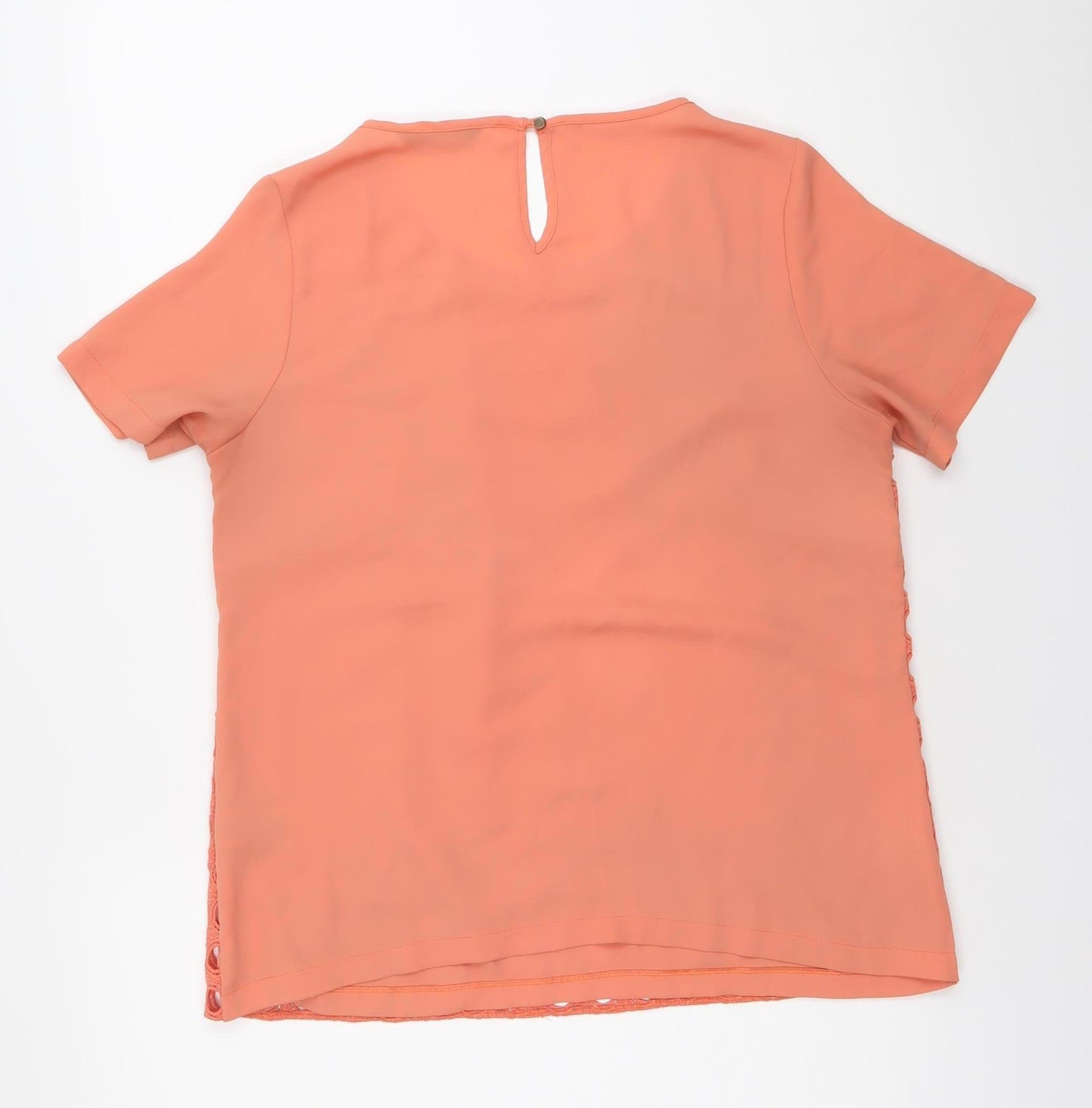 Womens UK Size 10 Marks and Spencer Orange Basic Blouse
