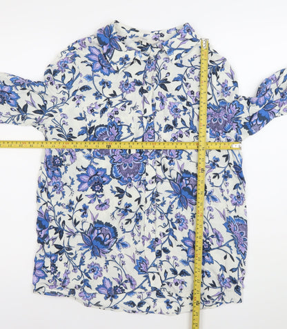 Womens UK Size 12 NEXT Multicoloured Tunic Blouse