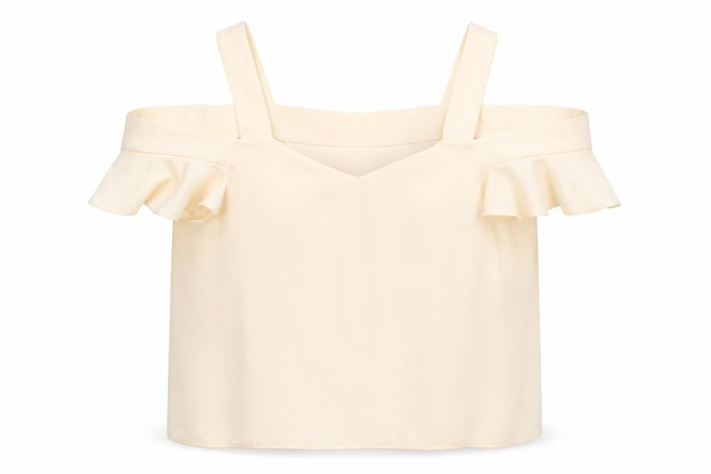 Womens UK Size 14 Topshop Ivory Camisole Blouse