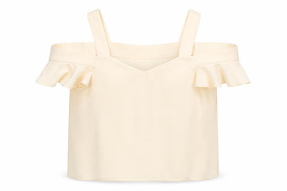 Womens UK Size 14 Topshop Ivory Camisole Blouse