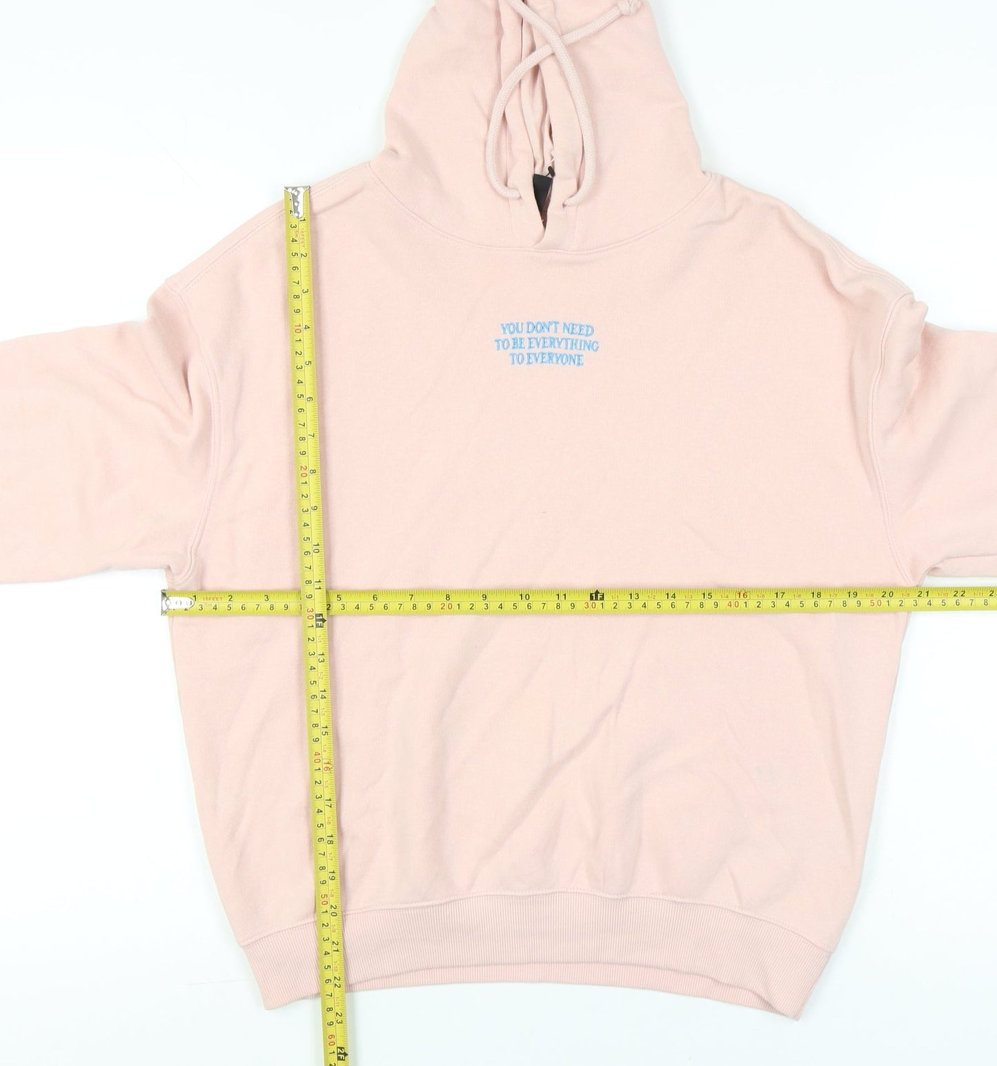 H&M Divided Womens Pink Hoodie Small Pullover Cotton Blend Casual