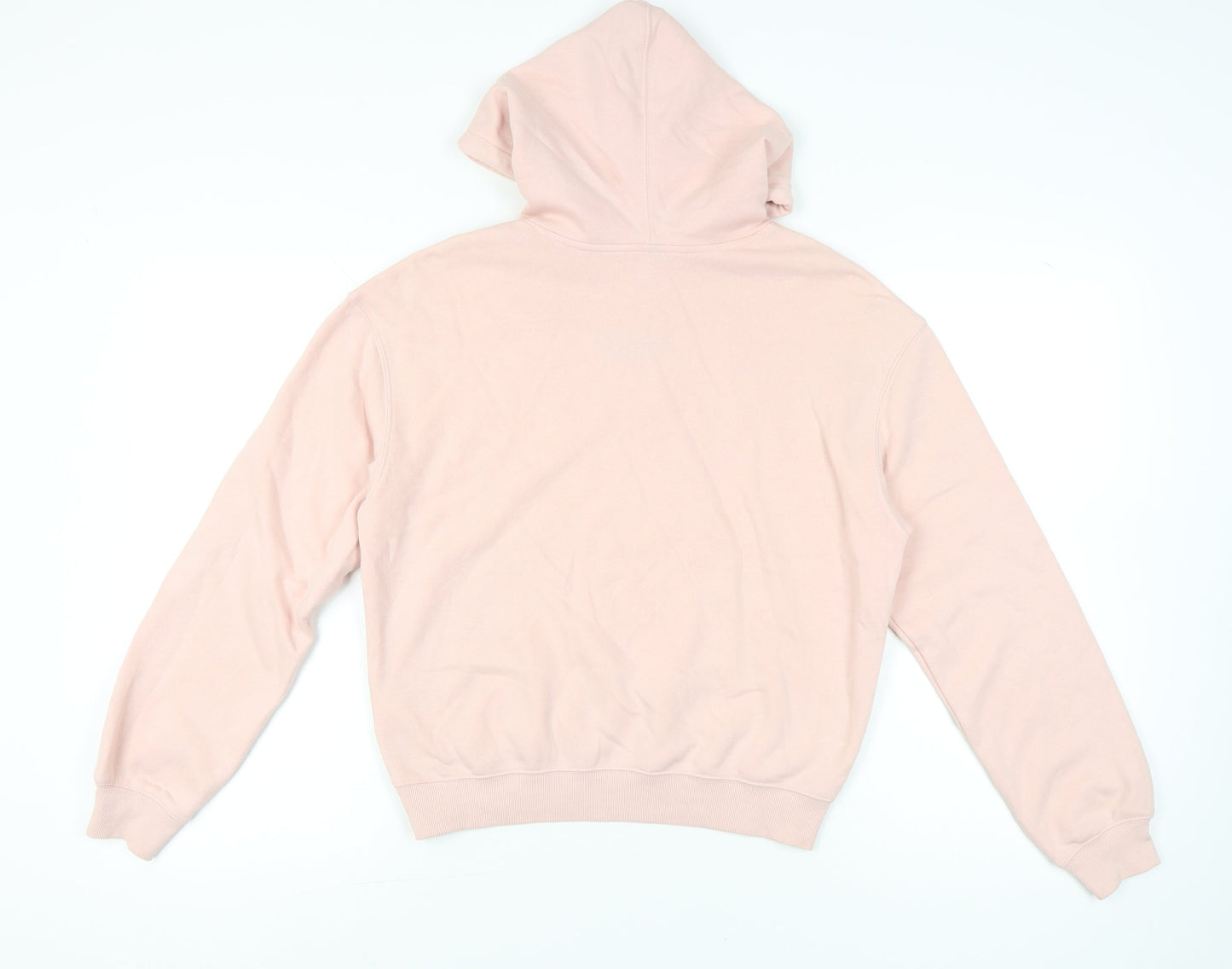 H&M Divided Womens Pink Hoodie Small Pullover Cotton Blend Casual