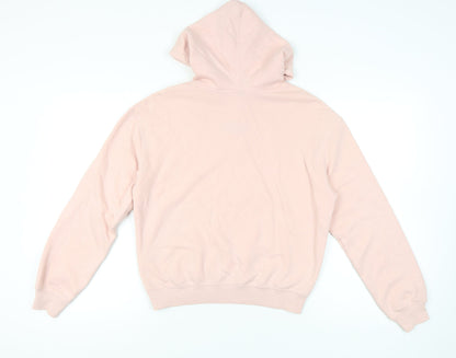 H&M Divided Womens Pink Hoodie Small Pullover Cotton Blend Casual