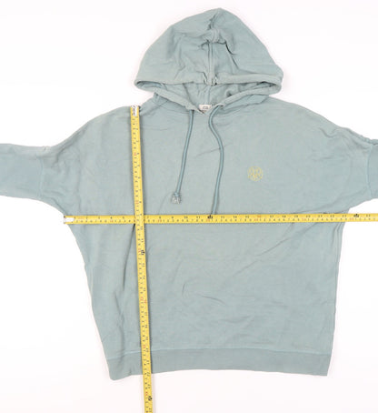 River Island Women’s Green Hoodie Small Pullover Cotton Casual