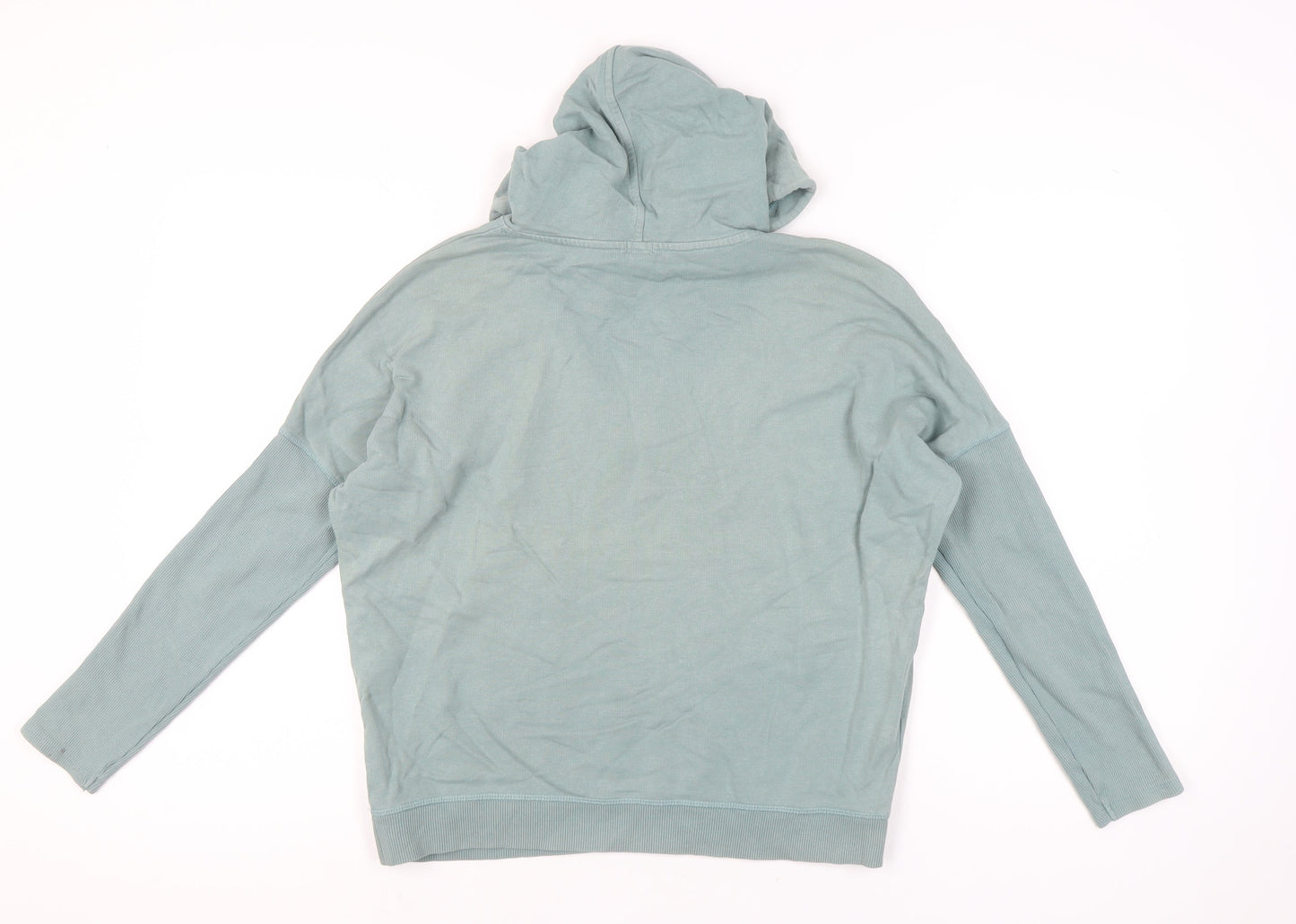 River Island Women’s Green Hoodie Small Pullover Cotton Casual