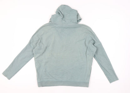 River Island Women’s Green Hoodie Small Pullover Cotton Casual