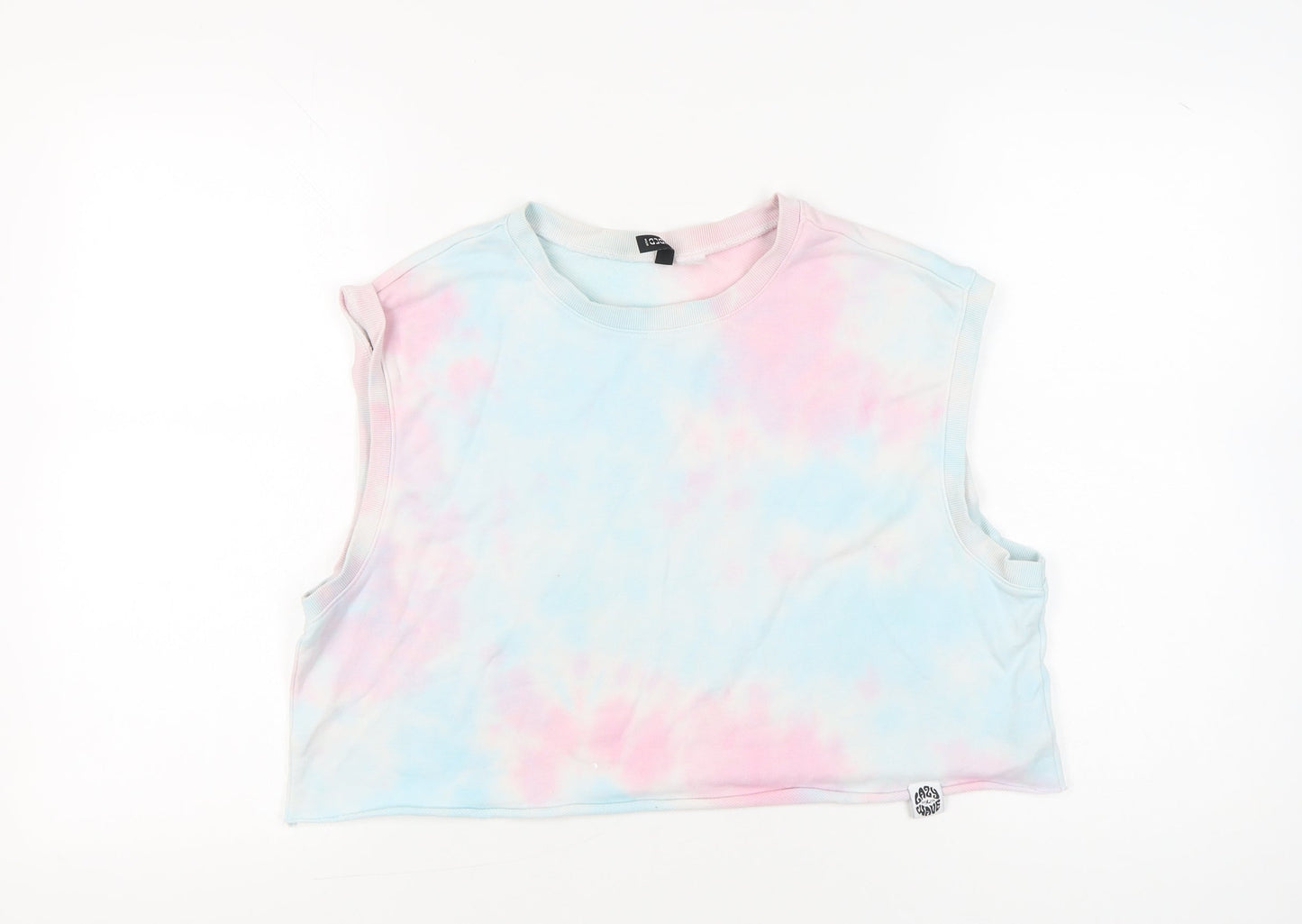 Womens UK Size L H&M Multicoloured Cropped Tank