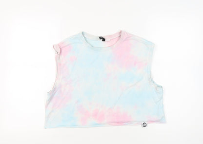 Womens UK Size L H&M Multicoloured Cropped Tank