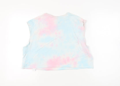 Womens UK Size L H&M Multicoloured Cropped Tank