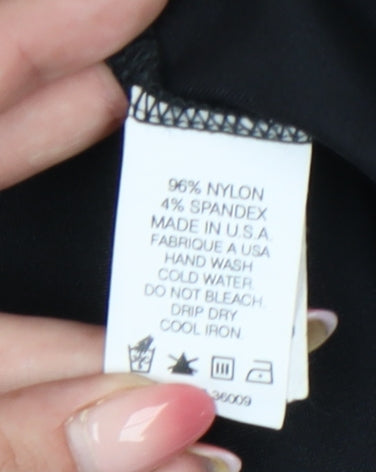 Calvin Klein Women’s Black Long Sleeve V-Neck T-Shirt L