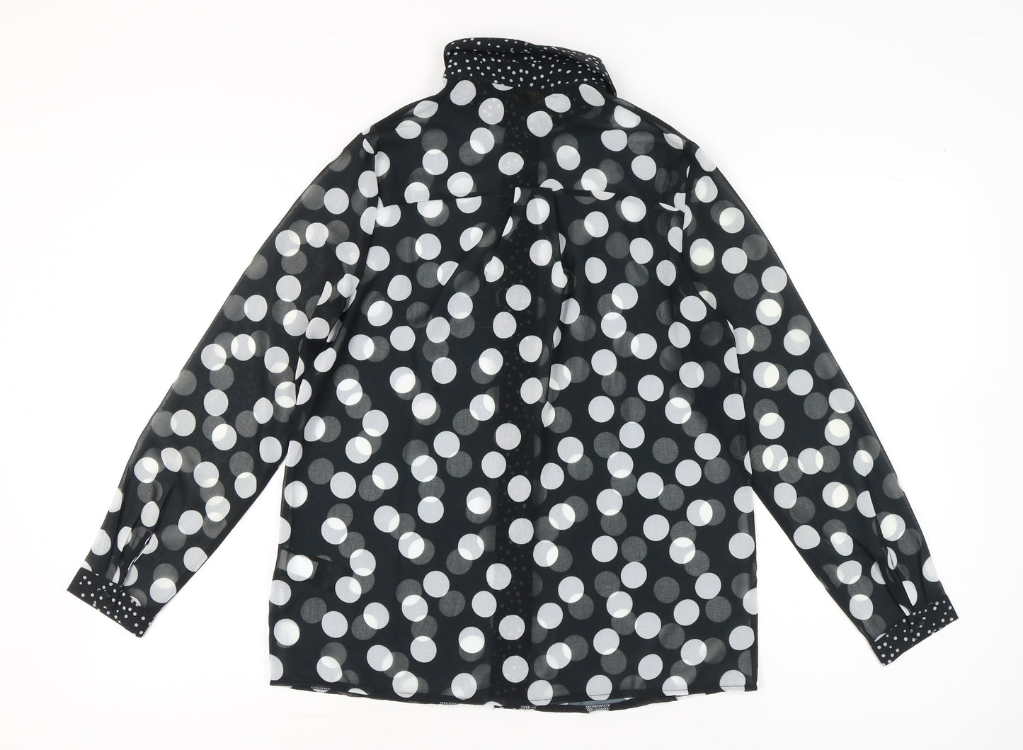 Womens UK Size 6 Lipsy Black Classic Button-Up