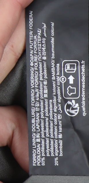 Pull&Bear Women’s Grey Bomber Jacket Size 12 Full Zip Casual