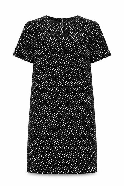 Marks and Spencer Women’s Black Polka Dot Shift Dress Size 10