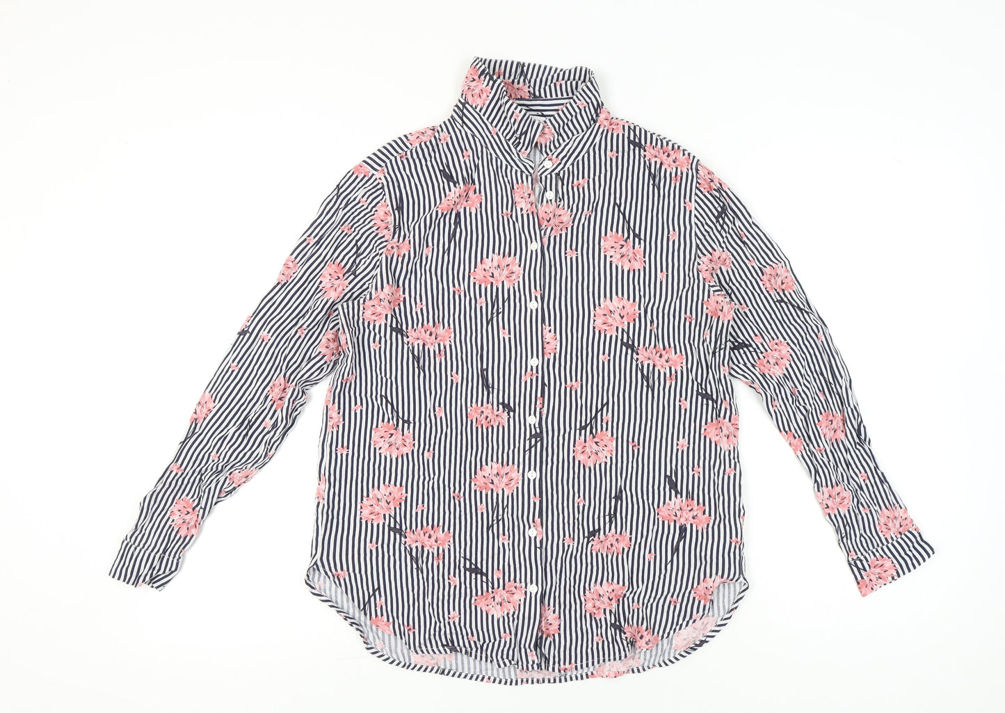 Womens UK Size 12 Warehouse Multicoloured Classic Button-Up
