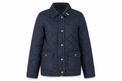Womens UK Size 8 Jack Wills Blue Quilted Coat