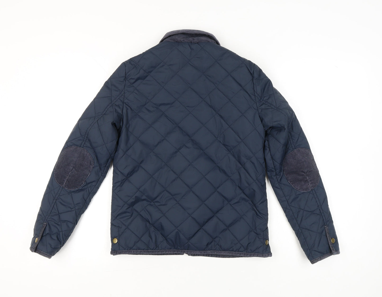 Womens UK Size 8 Jack Wills Blue Quilted Coat