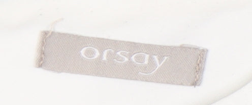 Orsay Womens White Black Blue Colourblock Sheath Dress Size 14
