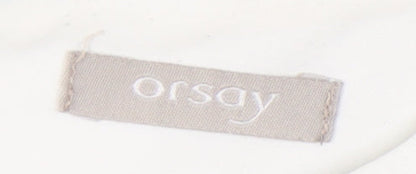 Orsay Womens White Black Blue Colourblock Sheath Dress Size 14