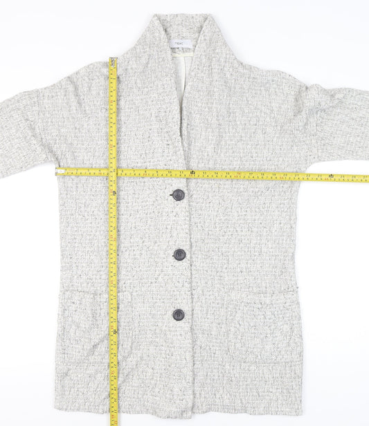 Womens UK Size 10 NEXT Grey Cardigan Jumper