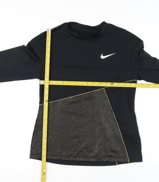 Nike Womens Black XL Dri-Fit Pro Long Sleeve Sports Top