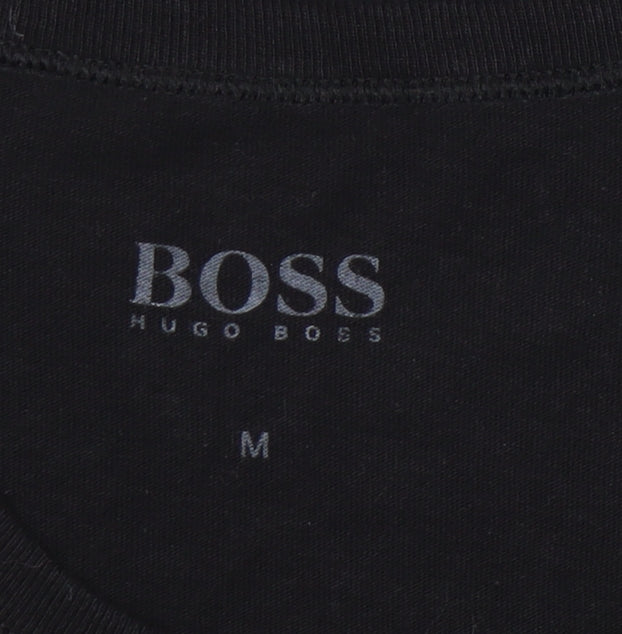 Mens UK Size M HUGO BOSS Black  T-Shirt