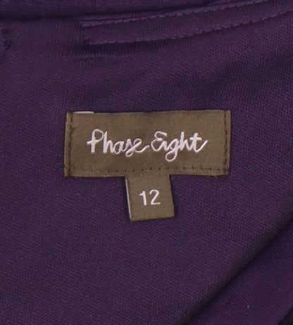 Phase Eight Women Purple Size 12 Sheath Knee Length Dress