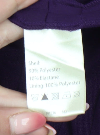 Phase Eight Women Purple Size 12 Sheath Knee Length Dress