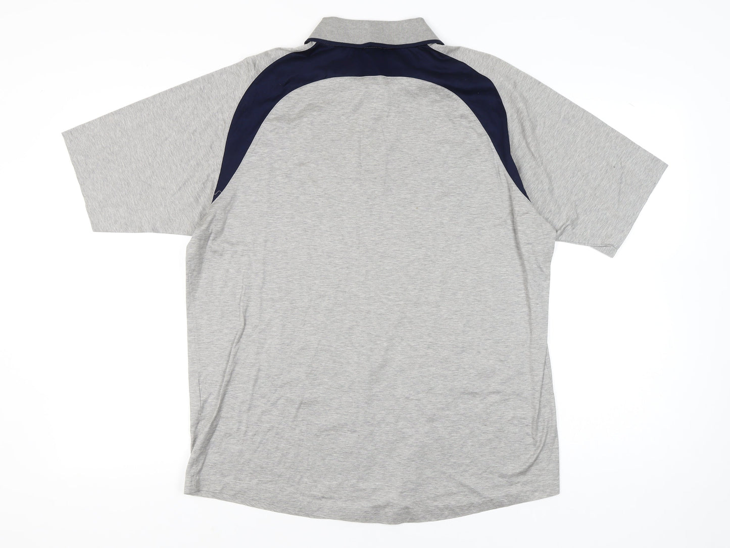 Hugo Boss Men’s Grey XL Polo Shirt Short Sleeve Cotton Blend