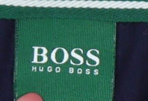 Hugo Boss Men’s Grey XL Polo Shirt Short Sleeve Cotton Blend