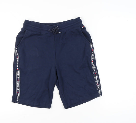 Tommy Hilfiger Men’s Blue Sweat Shorts M Casual Logo Drawstring