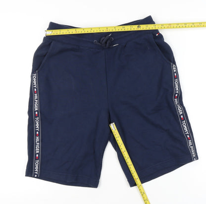 Tommy Hilfiger Men’s Blue Sweat Shorts M Casual Logo Drawstring