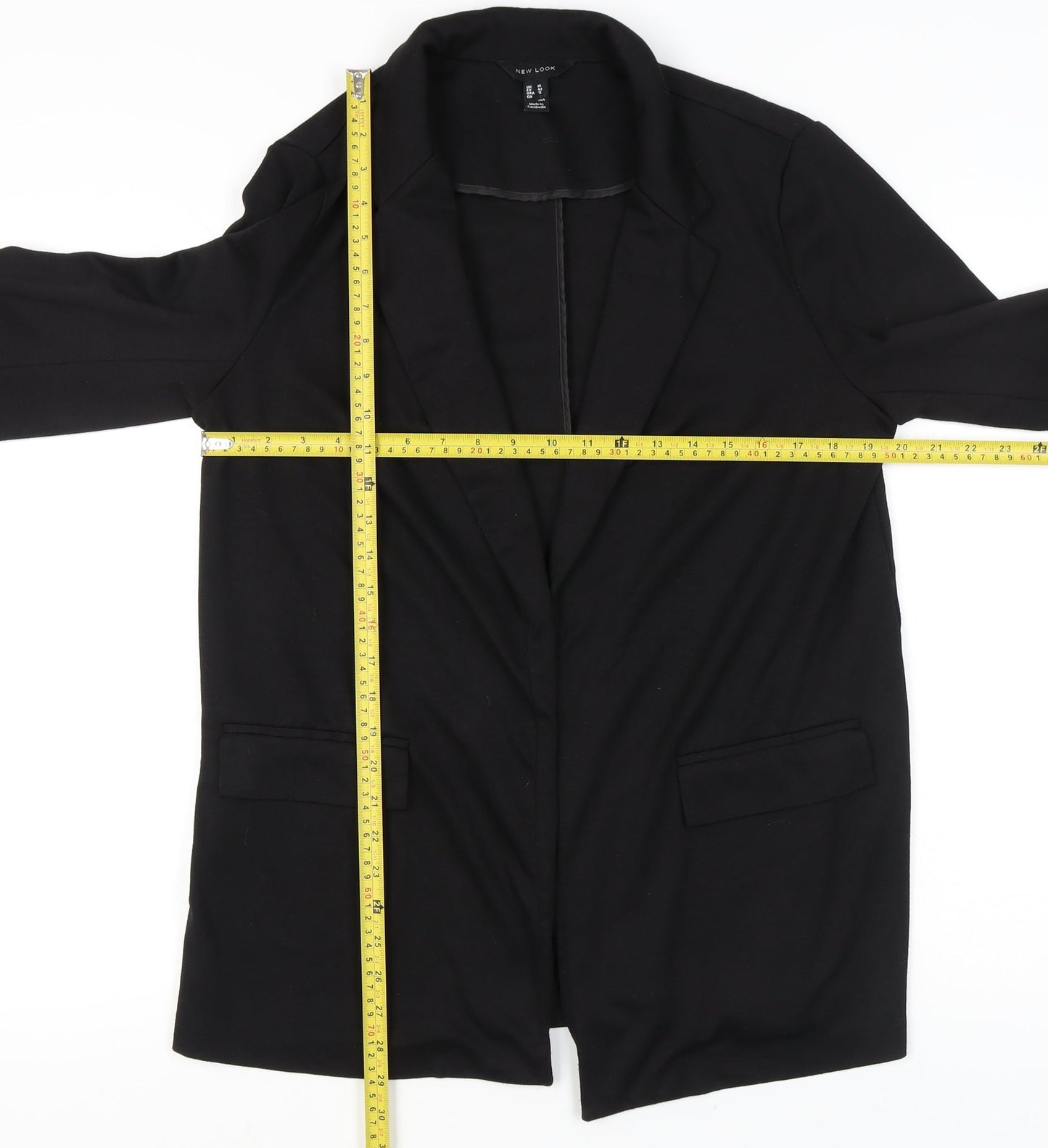 New Look Women’s Black Longline Blazer Jacket Size 14