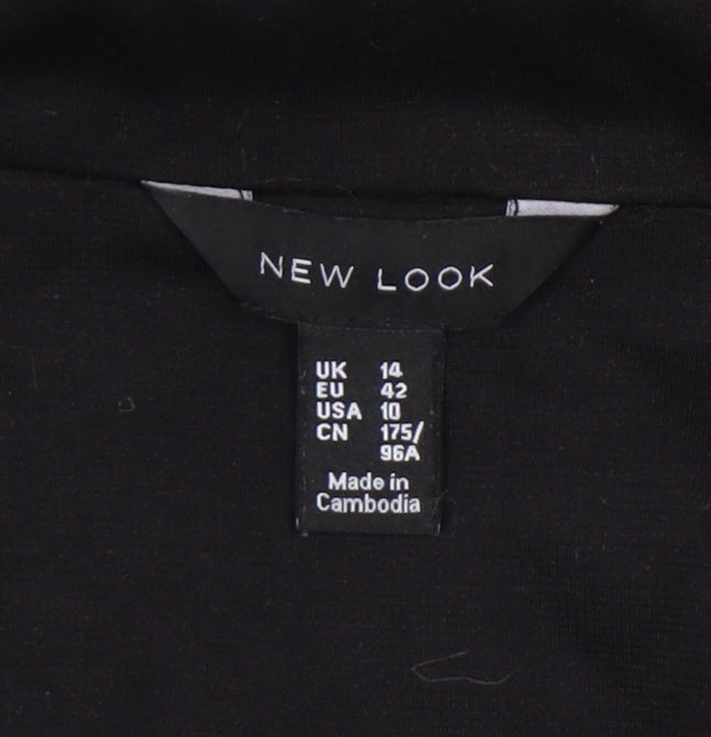 New Look Women’s Black Longline Blazer Jacket Size 14